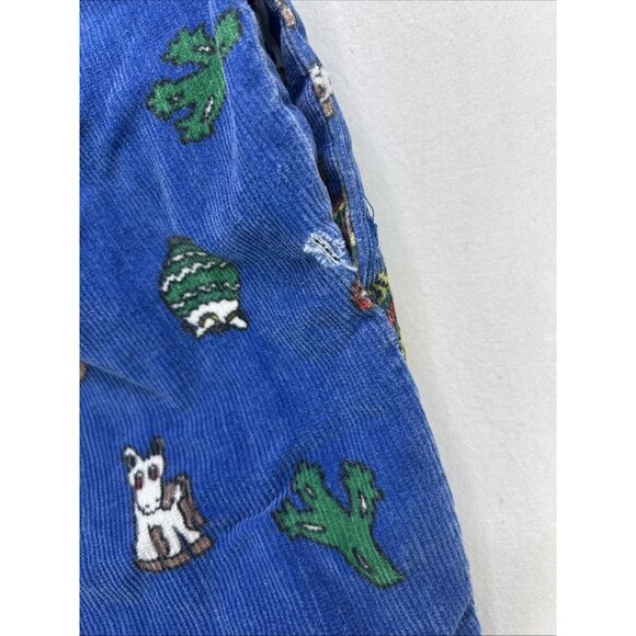 Vintage Boys Corduroy Pants Toddler 3T Blue Red Green Lot 80s 90s Hand Made - Picture 3 of 14